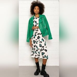 Pala D’oro Sport Women's NWT Nina Animal Print Midi Dress.  Size L